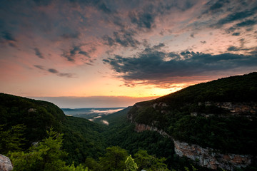 Fototapeta premium Sunrise, Cloudland Canyon State Park, Georgia, USA 