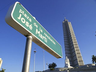 Obraz premium Havanna, Revolutionsplatz, Jose Marti, Kuba