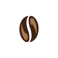 coffee beans template vector icon illustration