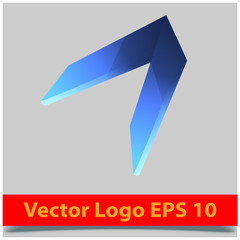 Abstract, modern letter decorative font with gradient and solid. Decorative monogram alphabet