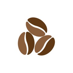 coffee beans template vector icon illustration