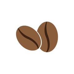 coffee beans template vector icon illustration