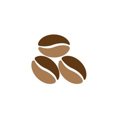 coffee beans template vector icon illustration