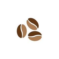 coffee beans template vector icon illustration