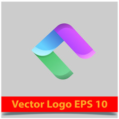 Abstract, modern letter decorative font with gradient and solid. Decorative monogram alphabet