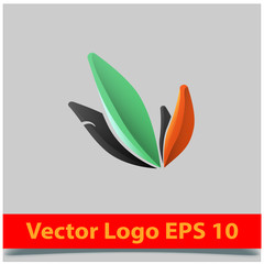 Abstract, modern letter decorative font with gradient and solid. Decorative monogram alphabet