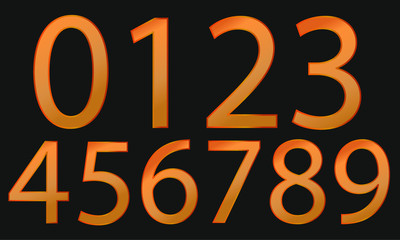 bronze numbers one to ten