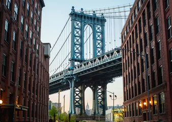 Fotobehang Brooklyn Bridge brooklyn bridge in new york