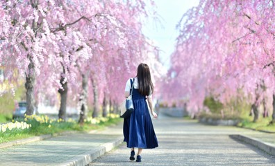春・桜・女性