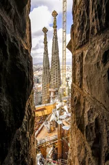 Meubelstickers Barcelona, Sagrada Familia-kathedraal, architect Antonio Gaudi, © visualpower