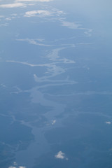 Aerial Riverscape of the amazon, Brazil, South America