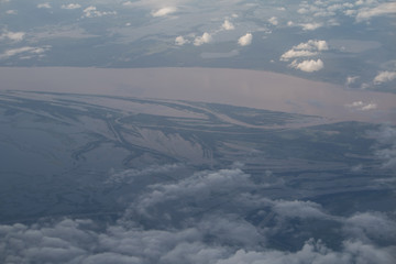Obraz na płótnie Canvas Aerial Riverscape of the amazon, Brazil, South America
