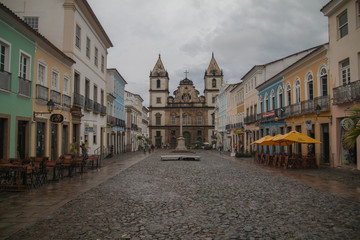 Fototapeta premium Kościoły w mieście Salvador, Bahia, Brazylia, Ameryka Południowa