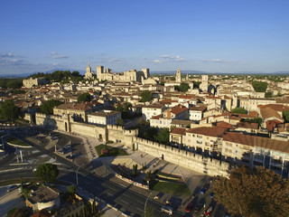 Papstpalast, Stadtansicht Avignon, Provence, Frankreich, Avignon