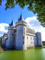 Fototapeta na wymiar Loire Schloss, Schloss Sully sur Loire, Frankreich, Loire-Tal, S