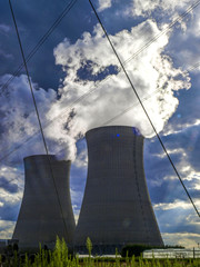 AkW, Atomkraftwerk im Loiretal bei Benne Ouzover sur Loire, Fran