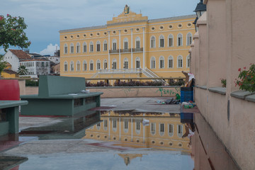 Naklejka premium Old buildings and churches of Salvador, Bahia, Brazil, South America