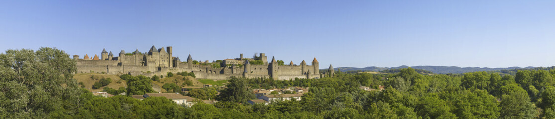 Carcassonne, mittelalterliche Festungsstadt, Frankreich, Langued