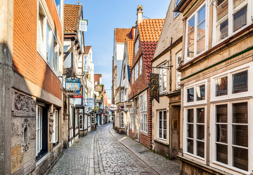 Houses in the quarter Schnoor in  Bremen