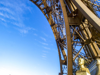 Paris, Eiffelturm, Tour Eiffel, Gustave Eiffel (1832, 1923), Fra