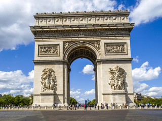 Paris, Arc de Triomphe, Champs Elysees, Frankreich
