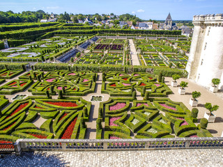 Chateau et Jardins de Villandry, Indre-et-Loire, historische Gar