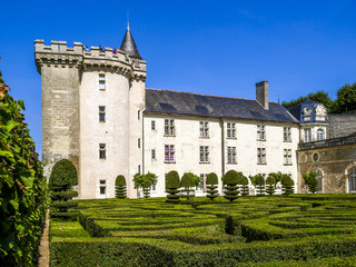 Fototapeta na wymiar Chateau et Jardins de Villandry, Indre-et-Loire, historische Gar
