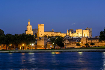 Fototapeta na wymiar Avignon, Papstpalast, Frankreich, Provence