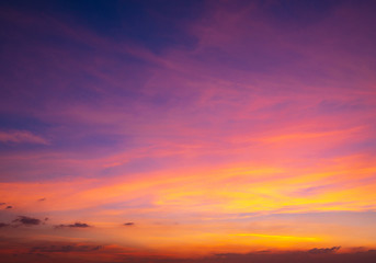 Twilight sky background with Colorful sky in twilight background