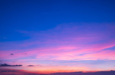 Twilight sky background with Colorful sky in twilight background