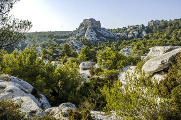 Felsige Landschaft, Frankreich, Provence, les Baux Provence