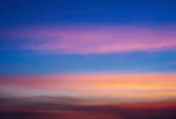 Twilight sky background with Colorful sky in twilight background