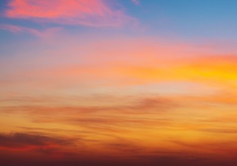 Twilight sky background with Colorful sky in twilight background