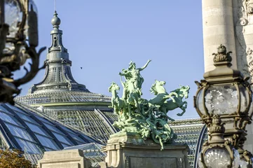Photo sur Plexiglas Pont Alexandre III Paris, Pont Alexandre III, Grand Palais, Frankreich