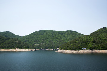 Buan dam in Buan-gun, South Korea.