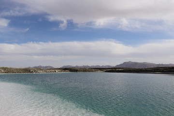 Dachaidan Emerald Salt Lake in Qinghai Province, China