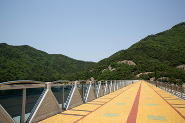 Buan dam in Buan-gun, South Korea.