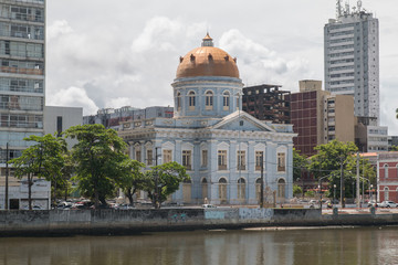 Fototapeta na wymiar Buildings and city view of Recife, Brazil, South America