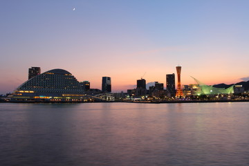 Fototapeta premium 神戸メリケンパーク 全景 Kobe Meriden Park Panorama