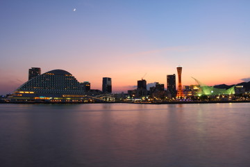 Naklejka premium 神戸メリケンパーク 全景 Kobe Meriden Park Panorama