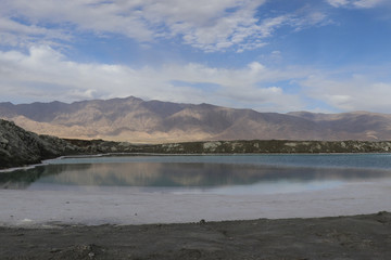 Dachaidan Emerald Salt Lake in Qinghai Province, China