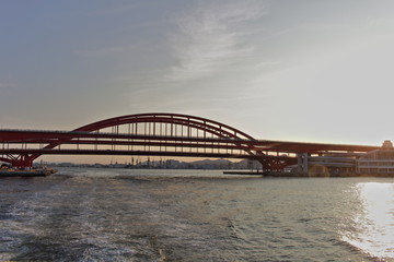 Fototapeta na wymiar 神戸大橋 Kobe great bridge