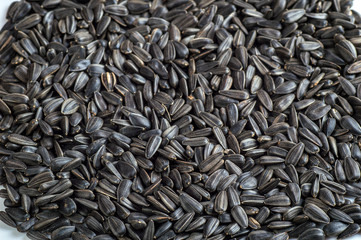 Black sunflower seeds. For texture or background