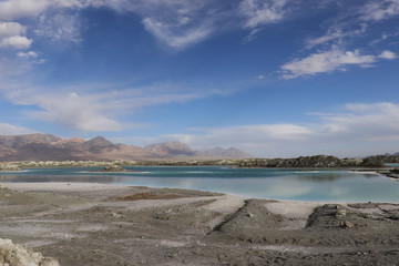 Dachaidan Emerald Salt Lake in Qinghai Province, China