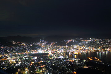 日本三大夜景　長崎　稲佐山展望台から