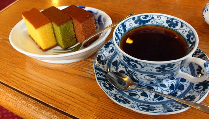 カステラとコーヒー