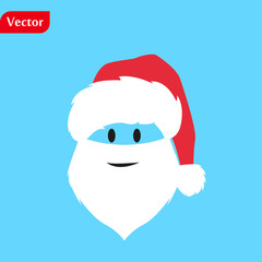Christmas background with Santa Claus Merry Christmas and Happy New Year Ho-Ho-Ho Vector illustration. eps 10