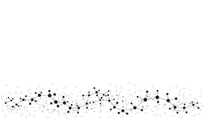 Atom and molecule structure science background. Chemical technology concept.