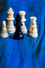 pieces on chess board