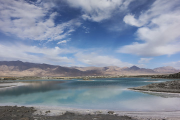 Dachaidan Emerald Salt Lake in Qinghai Province, China